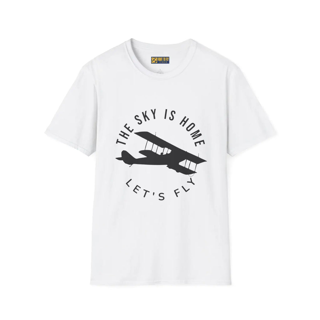 The Sky is Home Let’s Fly - Tee - T-Shirt - Pilot gifts - WWII warbird t-shirt