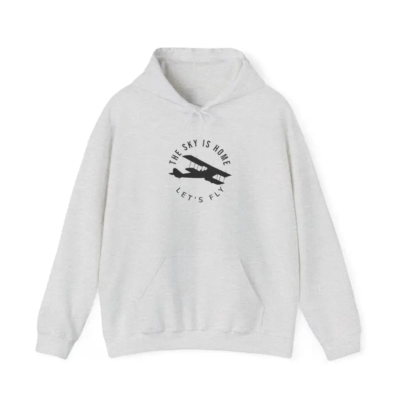 The Sky is Home - Let’s Fly Unisex Heavy Blend™ Hooded Sweatshirt - Hoodie - Gifts for pilots - Aviation apparel
