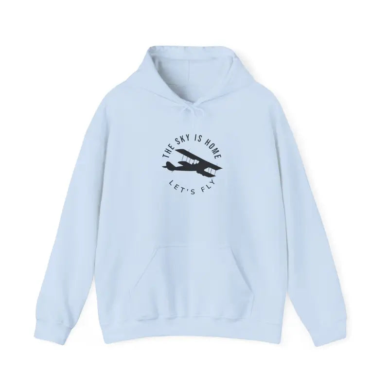 The Sky is Home - Let’s Fly Unisex Heavy Blend™ Hooded Sweatshirt - Hoodie - Gifts for pilots - Aviation apparel
