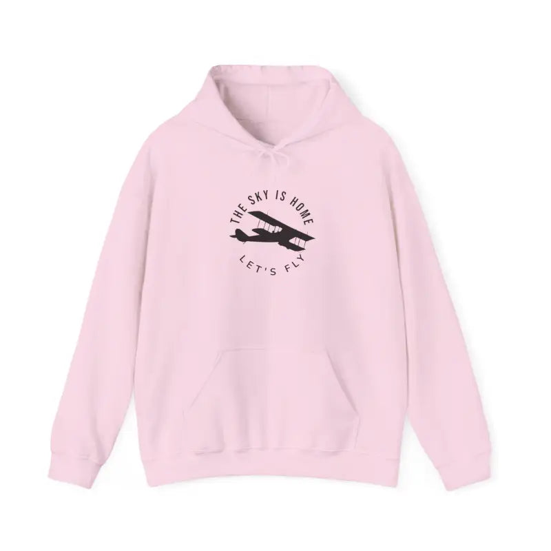 The Sky is Home - Let’s Fly Unisex Heavy Blend™ Hooded Sweatshirt - Hoodie - Gifts for pilots - Aviation apparel