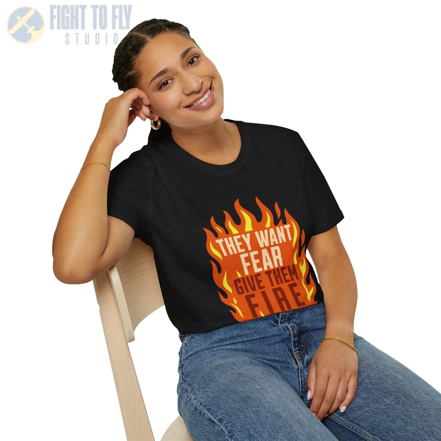 They Want Fear – Give Them Fire - T-Shirt - Pilot gifts - WWII warbird t-shirt