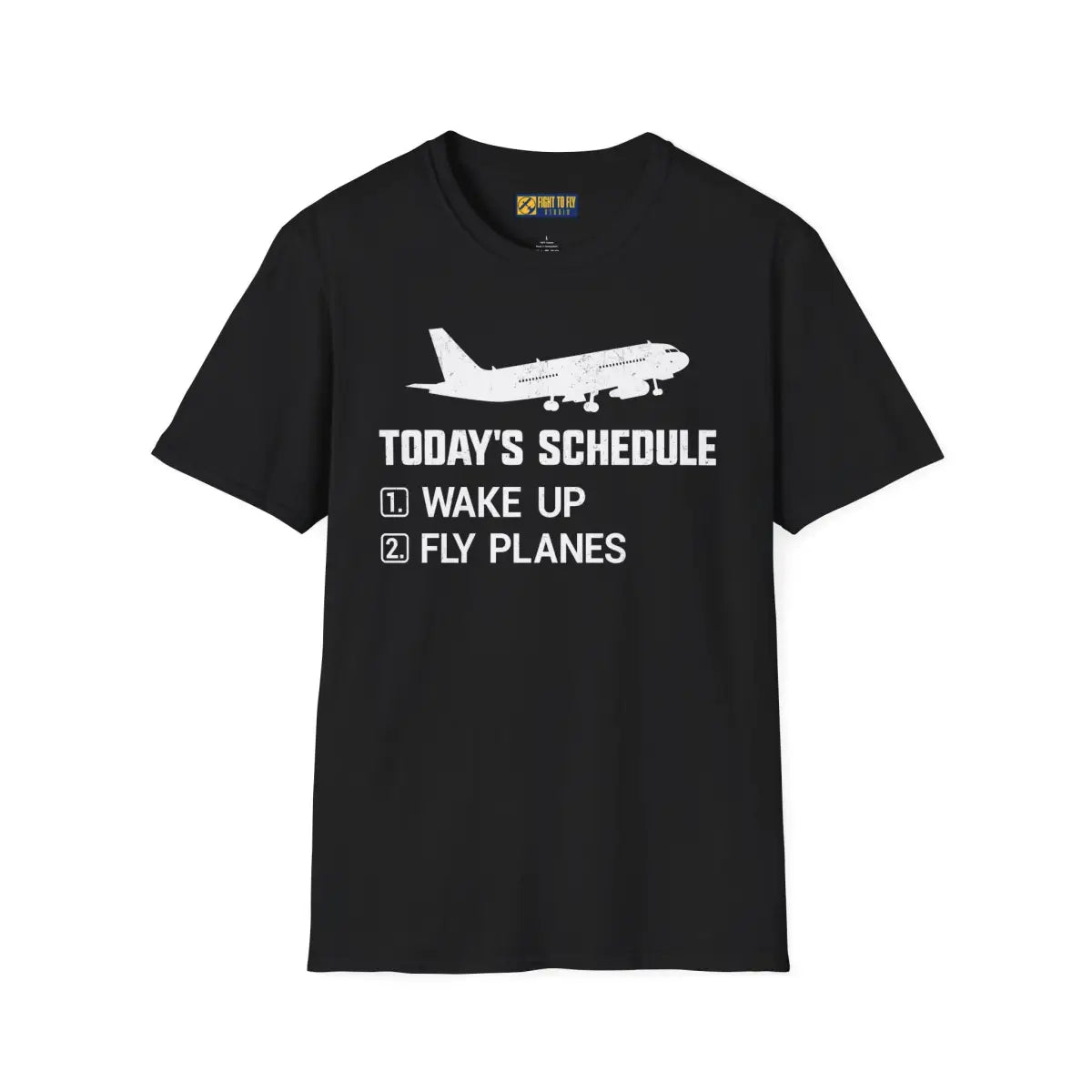 Today’s Schedule: Wake Up Fly Planes - T-Shirt - Pilot gifts - WWII warbird t-shirt