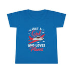 Toddler Plane Lover T-Shirt Just a Girl Who Loves Planes Kids Aviation Tee - clothes - Pilot gifts - WWII warbird