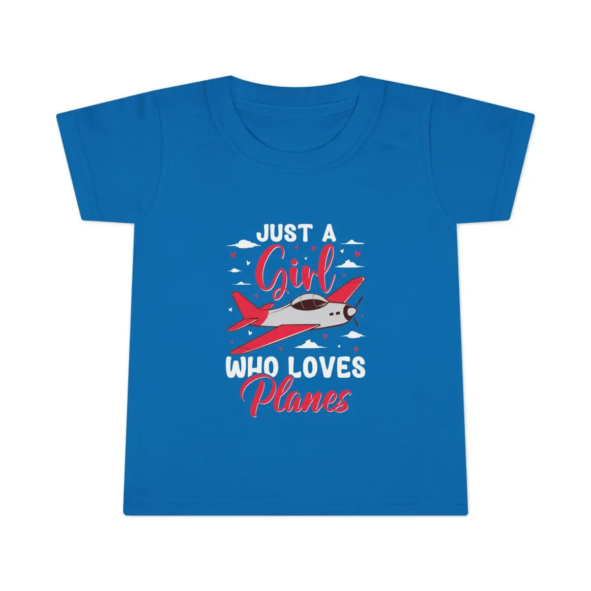 Toddler Plane Lover T-Shirt Just a Girl Who Loves Planes Kids Aviation Tee - clothes - Pilot gifts - WWII warbird