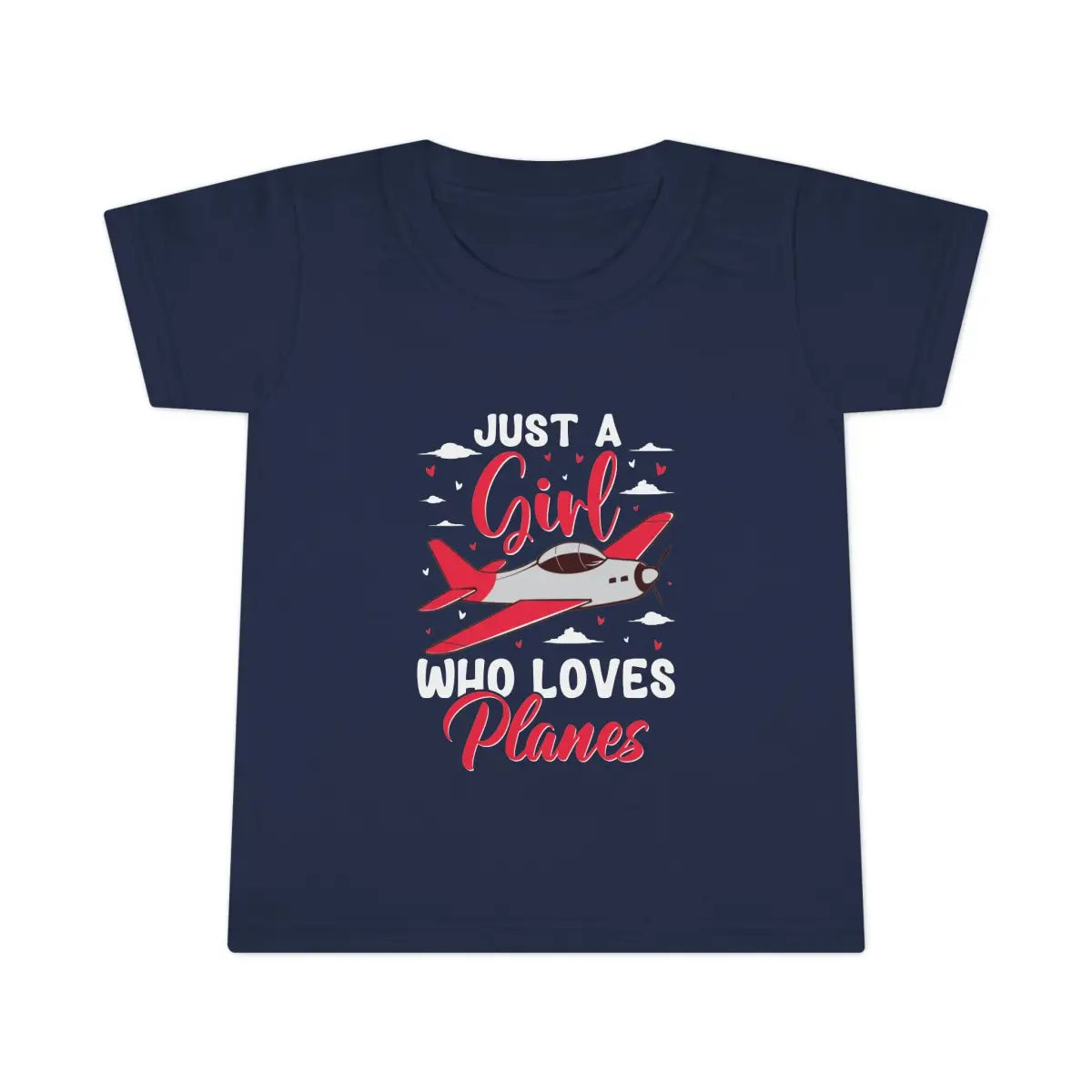 Toddler Plane Lover T-Shirt Just a Girl Who Loves Planes Kids Aviation Tee - clothes - Pilot gifts - WWII warbird