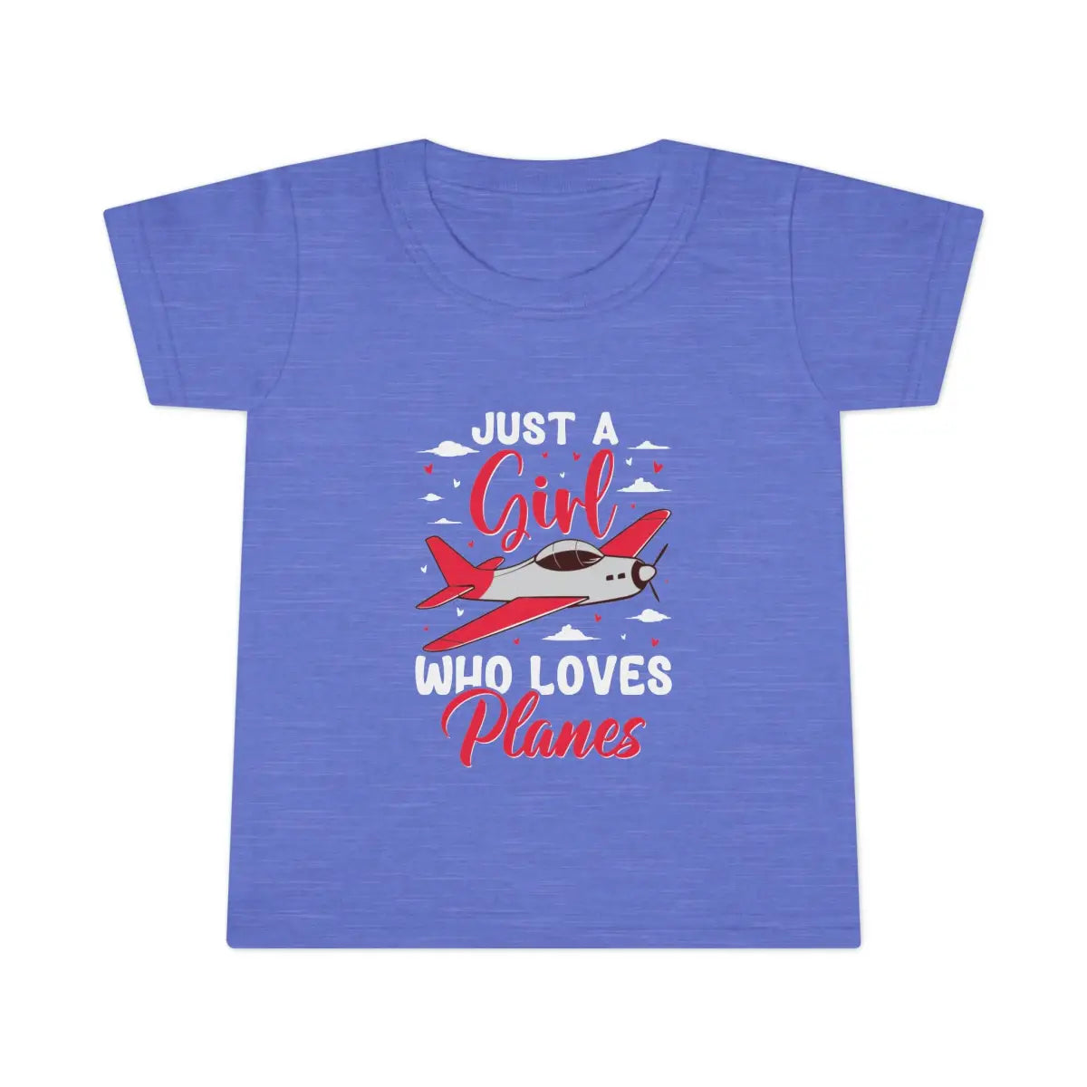 Toddler Plane Lover T-Shirt Just a Girl Who Loves Planes Kids Aviation Tee - clothes - Pilot gifts - WWII warbird