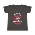 Toddler Plane Lover T-Shirt Just a Girl Who Loves Planes Kids Aviation Tee - clothes - Pilot gifts - WWII warbird