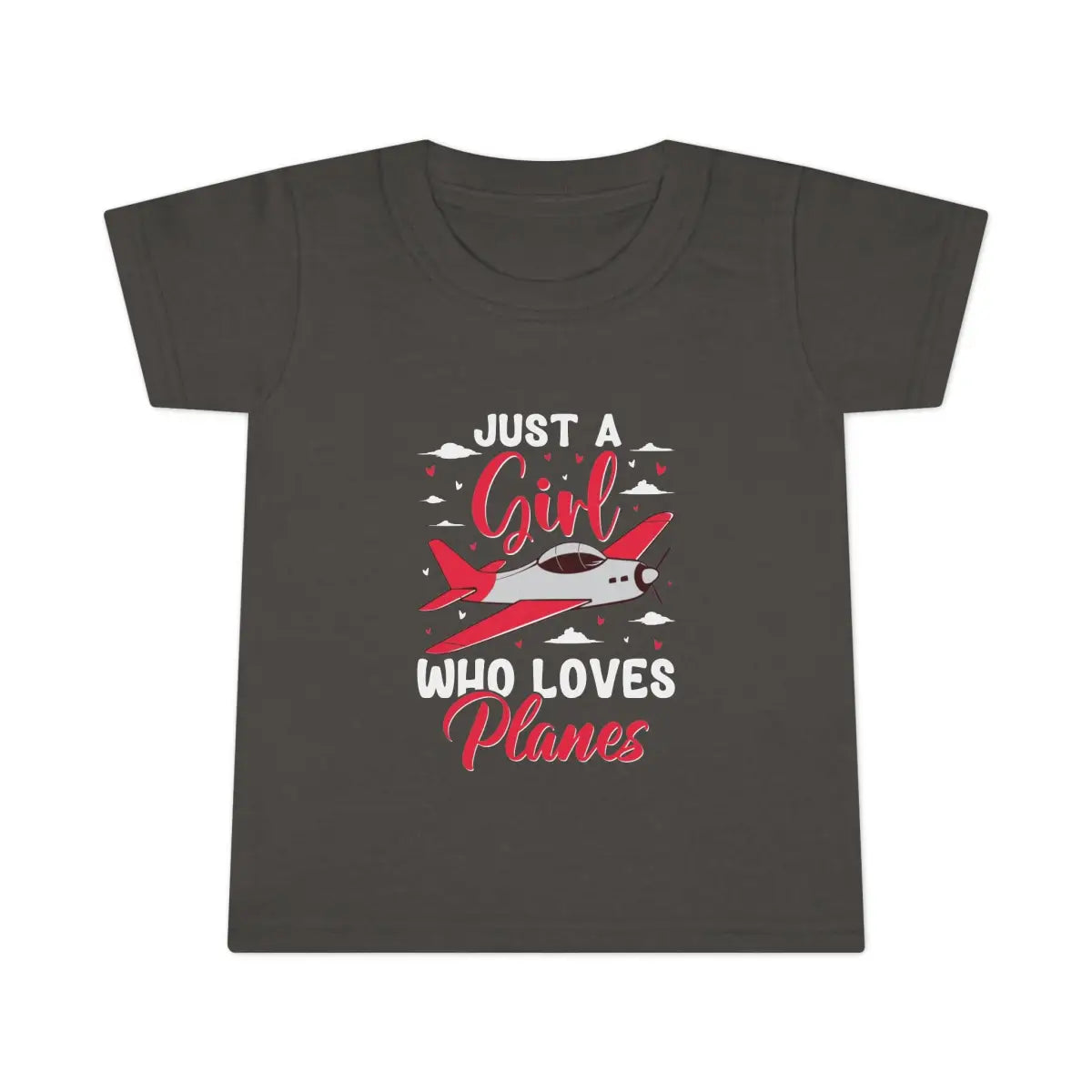 Toddler Plane Lover T-Shirt Just a Girl Who Loves Planes Kids Aviation Tee - clothes - Pilot gifts - WWII warbird