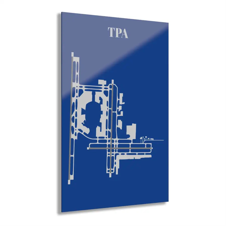 TPA - Tampa International Acrylic Print - Home Decor - Pilot gifts - WWII warbird t-shirt