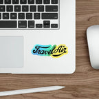 Travel Air Holographic Die-Cut Stickers - Paper products - Pilot gifts - WWII warbird t-shirt