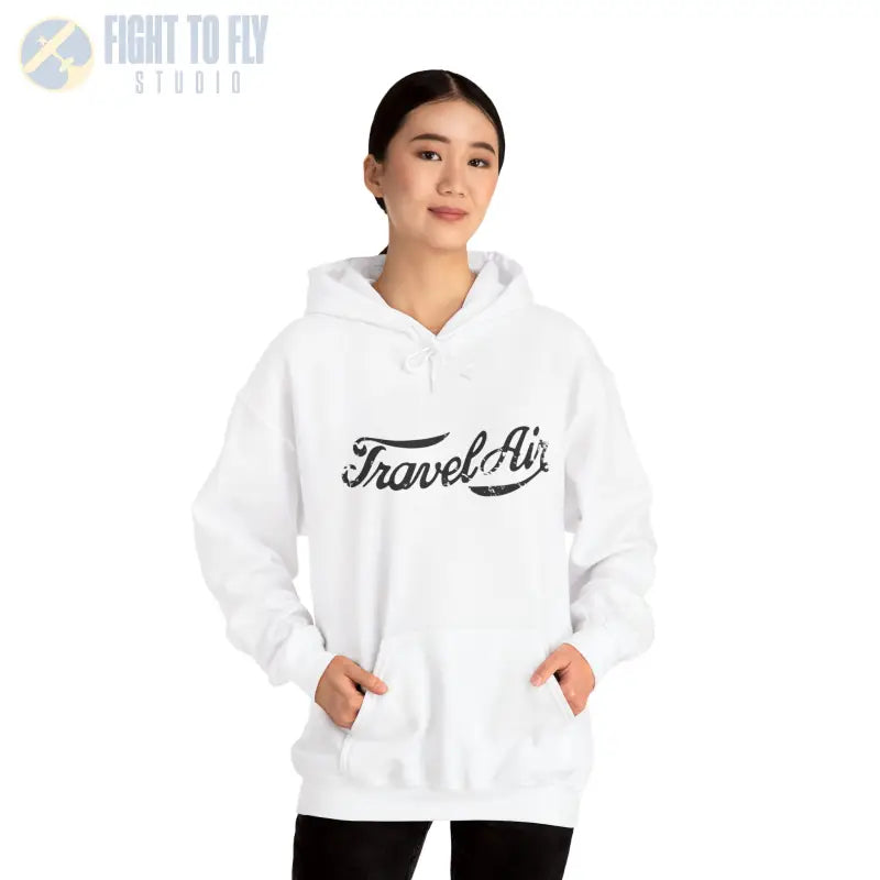TravelAir Unisex Heavy Blend™ Hoodie - Cozy Adventure Apparel - Gifts for pilots - Aviation apparel