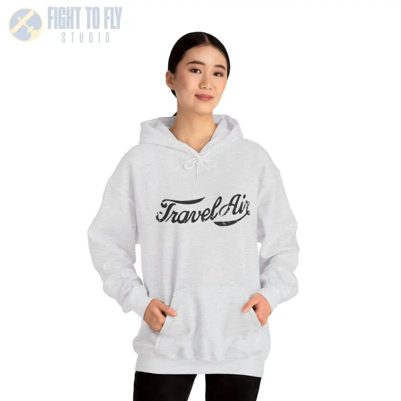 TravelAir Unisex Heavy Blend™ Hoodie - Cozy Adventure Apparel - Gifts for pilots - Aviation apparel