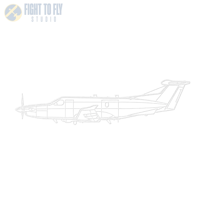 U-28A Die Cut Metal Wall Art - Sign - Pilot gifts - WWII warbird t-shirt