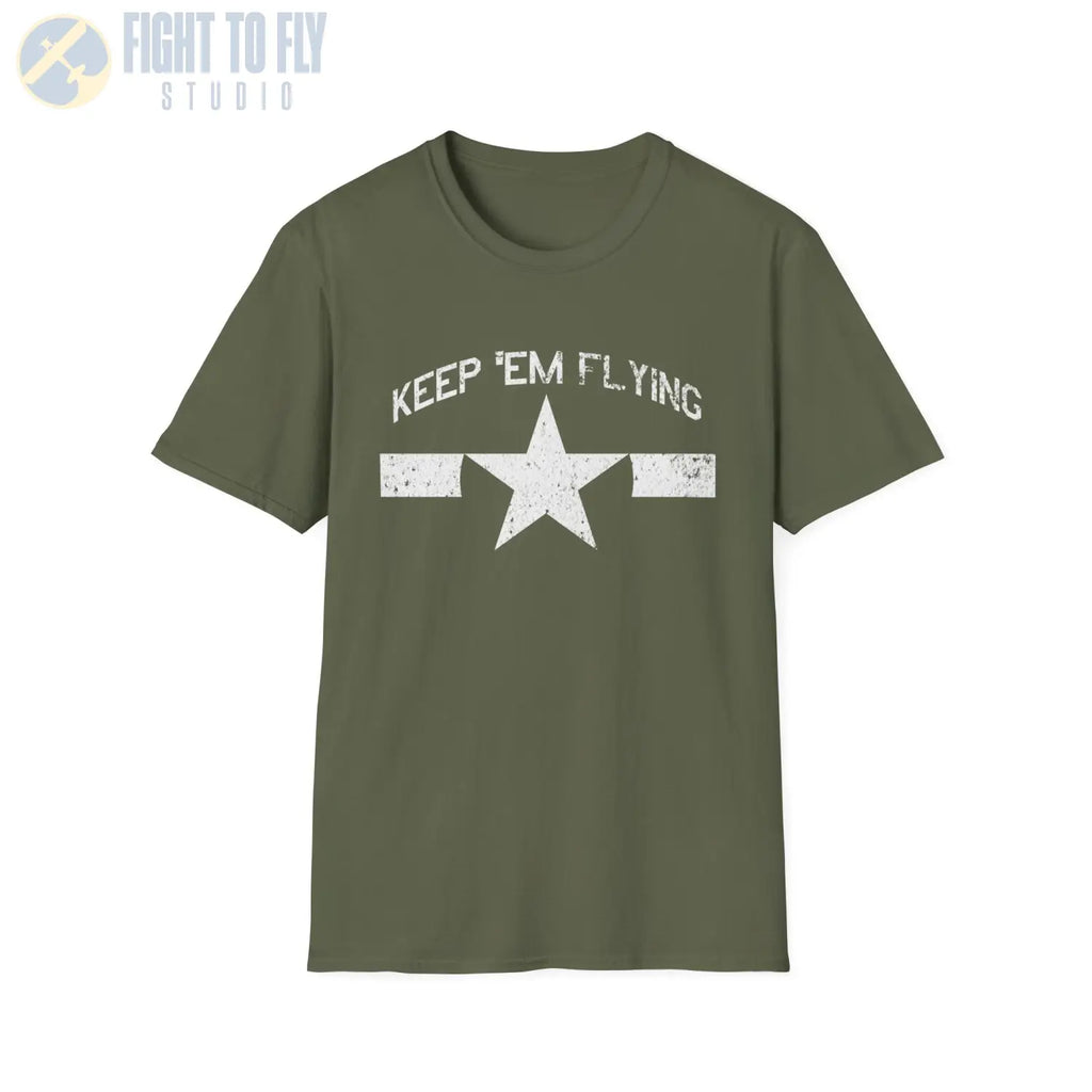 U.S. Navy Roundel “Keep ’Em Flying” 1945 - T-Shirt - Pilot gifts - WWII warbird t-shirt