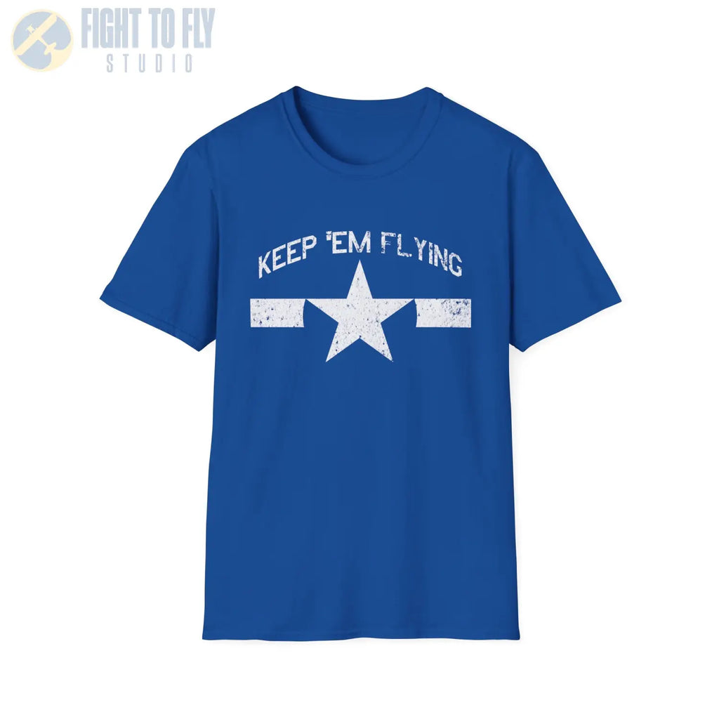 U.S. Navy Roundel “Keep ’Em Flying” 1945 - T-Shirt - Pilot gifts - WWII warbird t-shirt