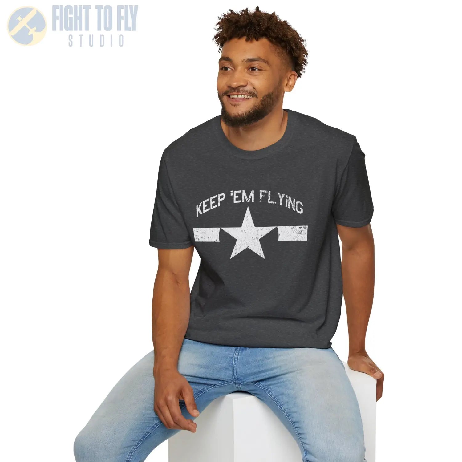 U.S. Navy Roundel “Keep ’Em Flying” 1945 T Shirt Pilot gifts WWII warbird t shirt
