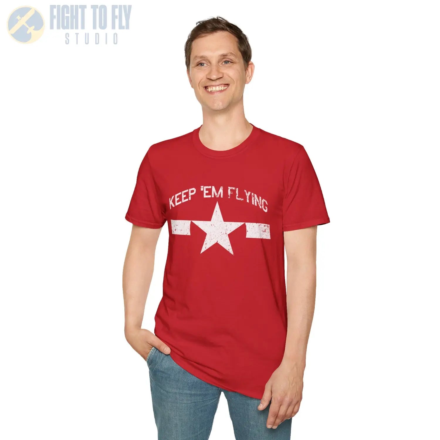 U.S. Navy Roundel “Keep ’Em Flying” 1945 T Shirt Pilot gifts WWII warbird t shirt