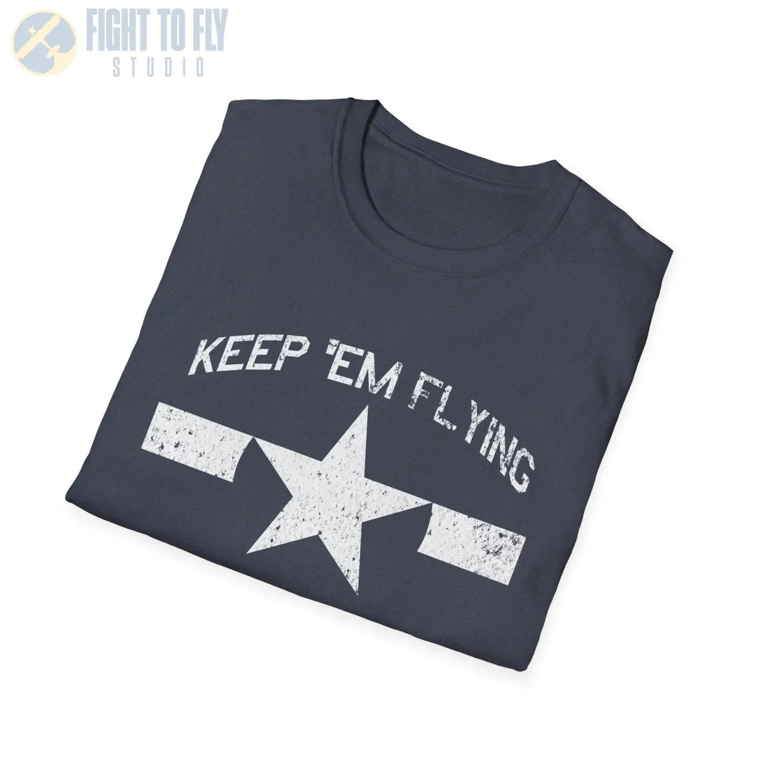 U.S. Navy Roundel “Keep ’Em Flying” 1945 T Shirt Pilot gifts WWII warbird t shirt