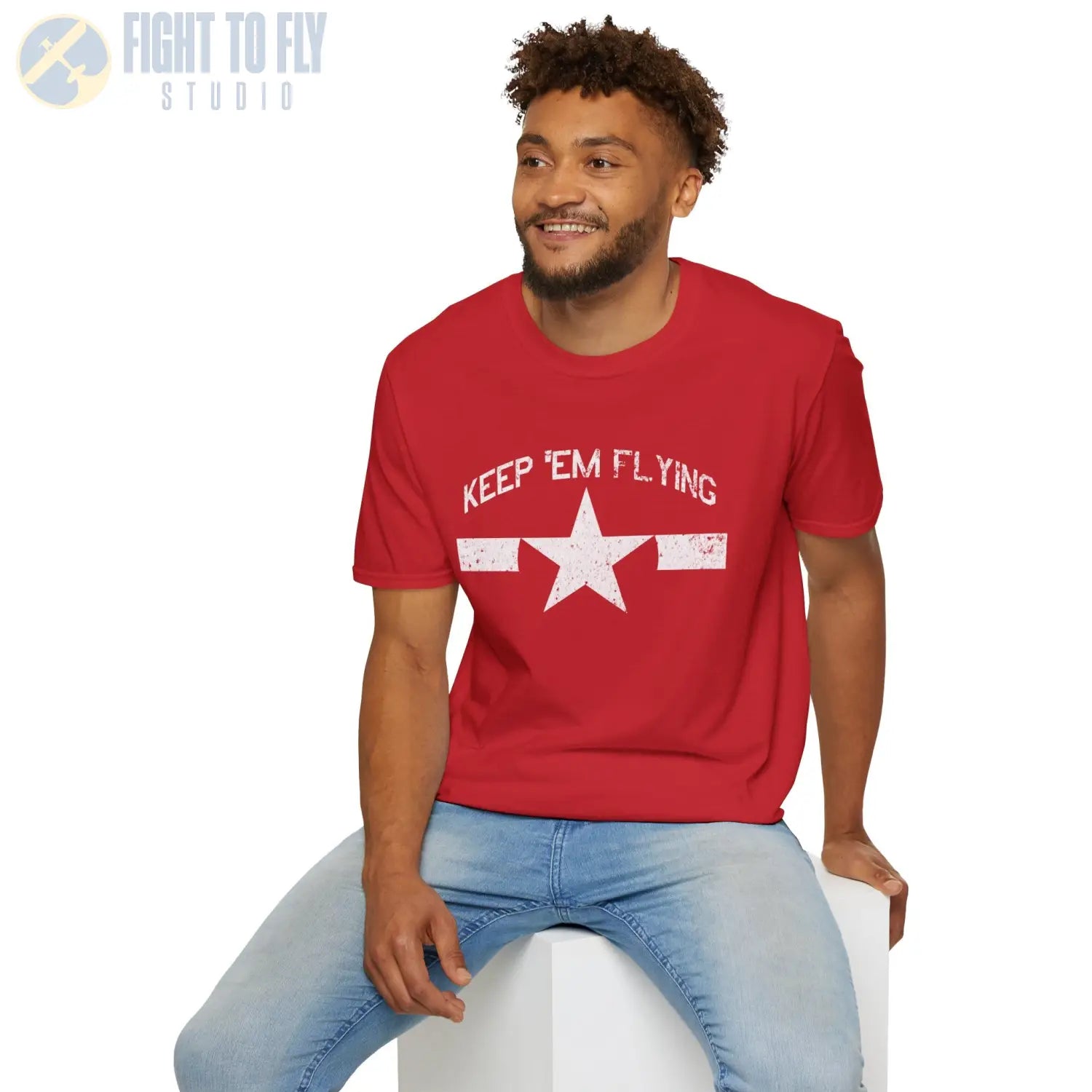 U.S. Navy Roundel “Keep ’Em Flying” 1945 T Shirt Pilot gifts WWII warbird t shirt