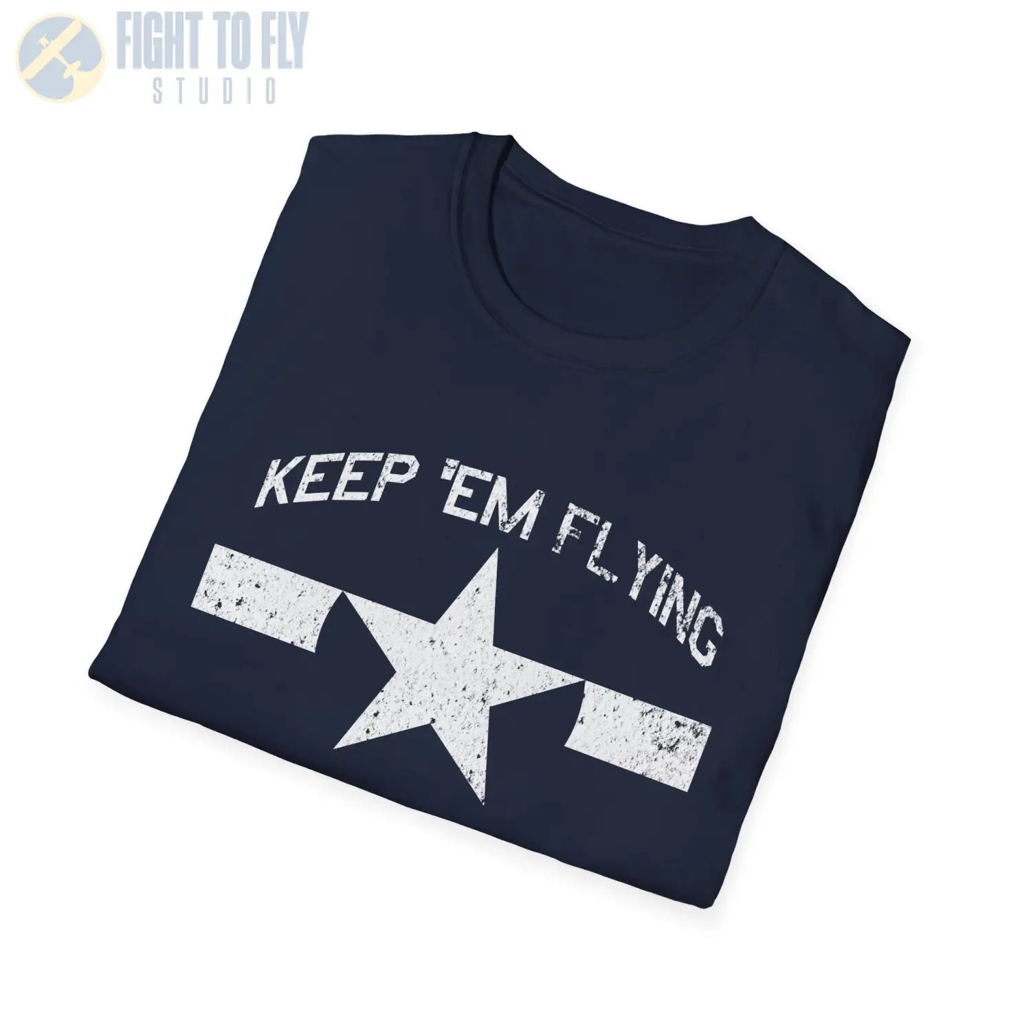 U.S. Navy Roundel “Keep ’Em Flying” 1945 T Shirt Pilot gifts WWII warbird t shirt