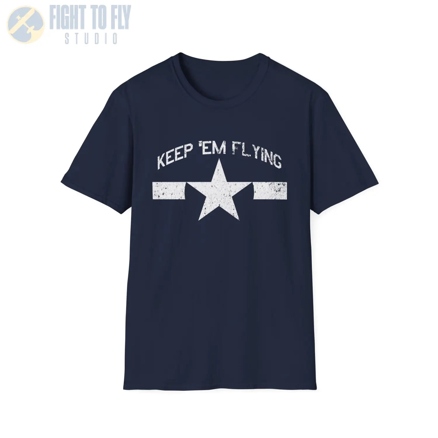 U.S. Navy Roundel “Keep ’Em Flying” 1945 T Shirt Pilot gifts WWII warbird t shirt