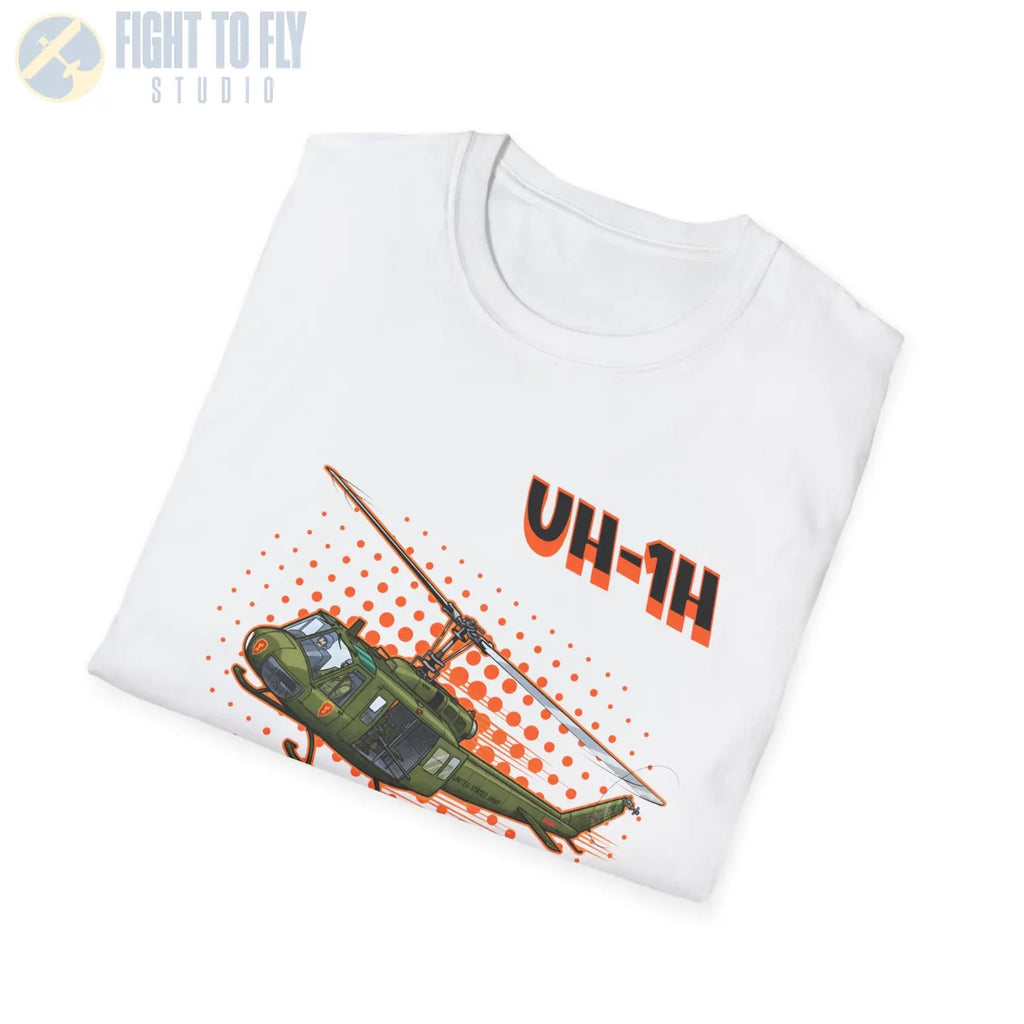 UH-1H Huey Comic Style T-Shirt - Pilot gifts - WWII warbird t-shirt