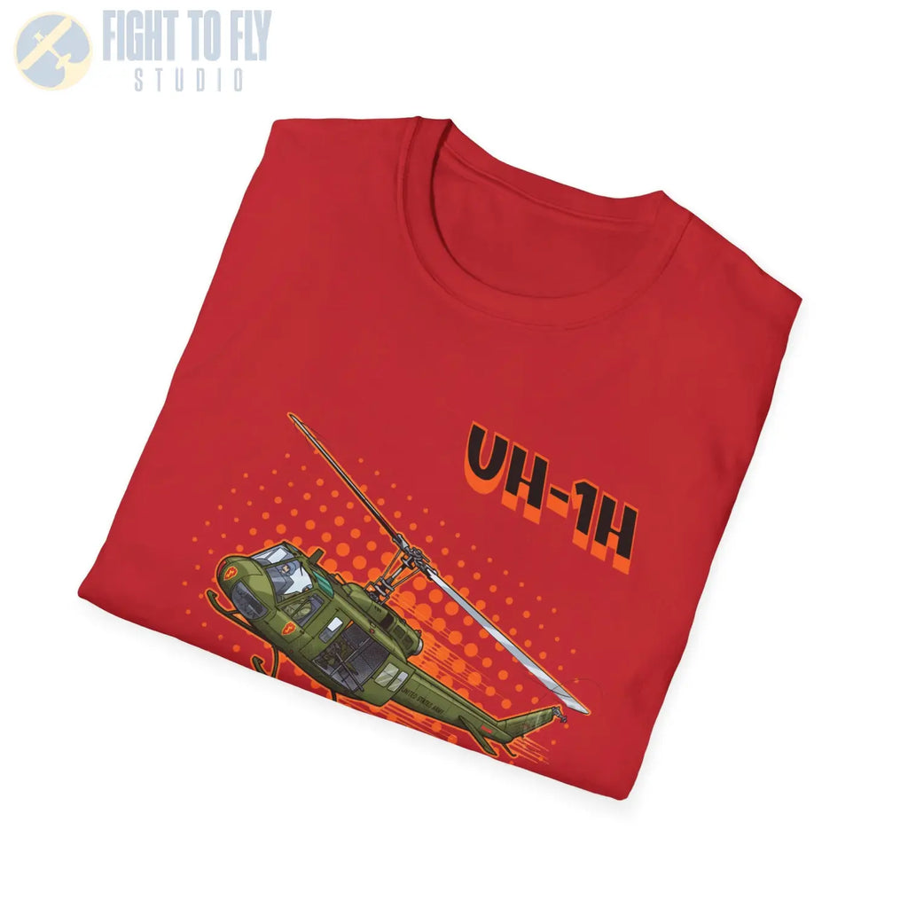 UH-1H Huey Comic Style T-Shirt - Pilot gifts - WWII warbird t-shirt