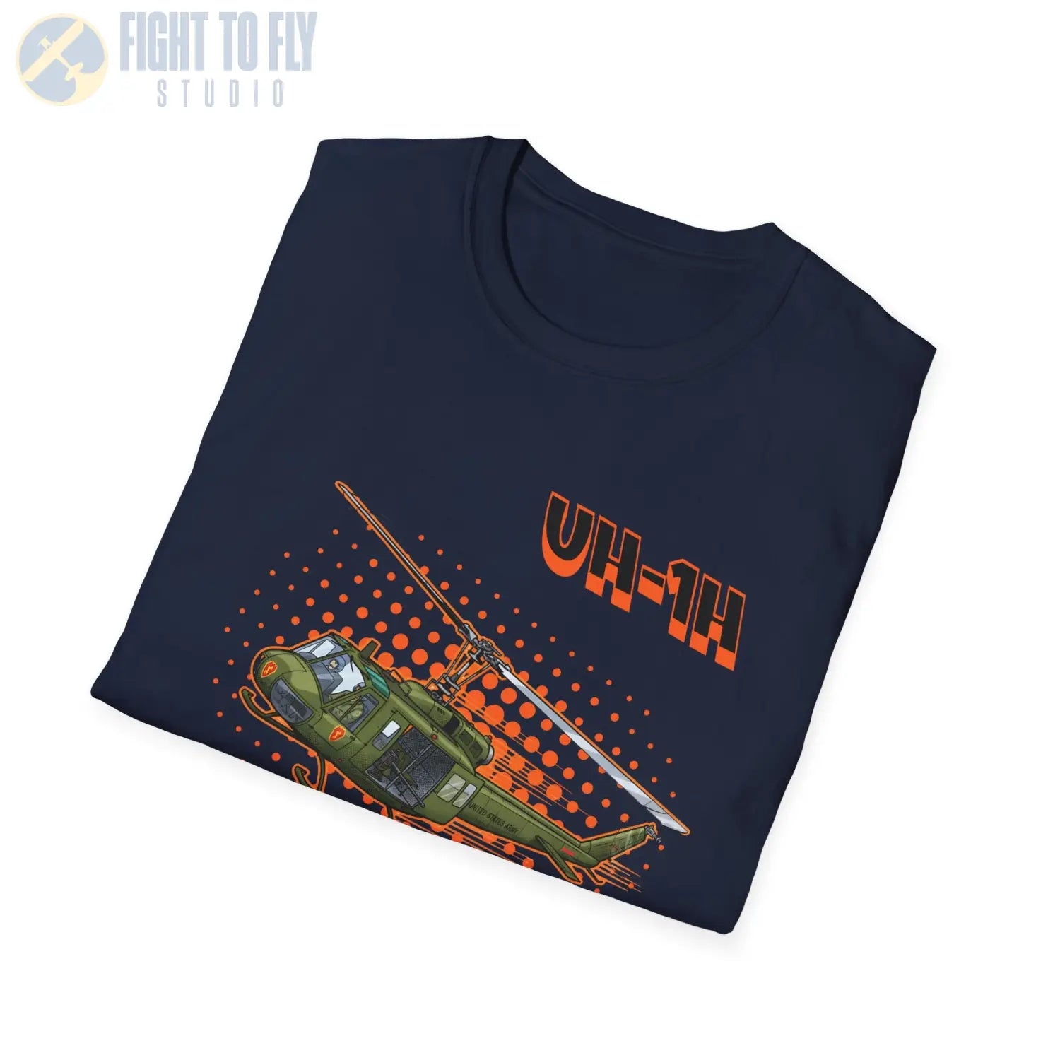 UH-1H Huey Comic Style T-Shirt - Pilot gifts - WWII warbird t-shirt