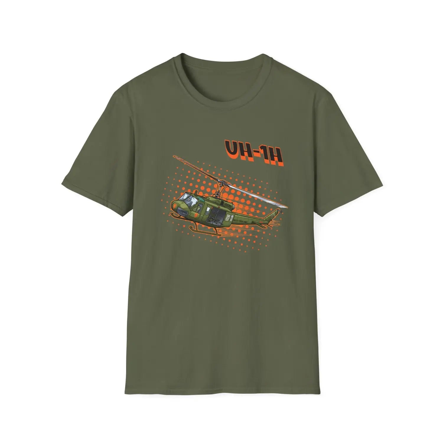 UH-1H Huey Comic Style T-Shirt - Pilot gifts - WWII warbird t-shirt