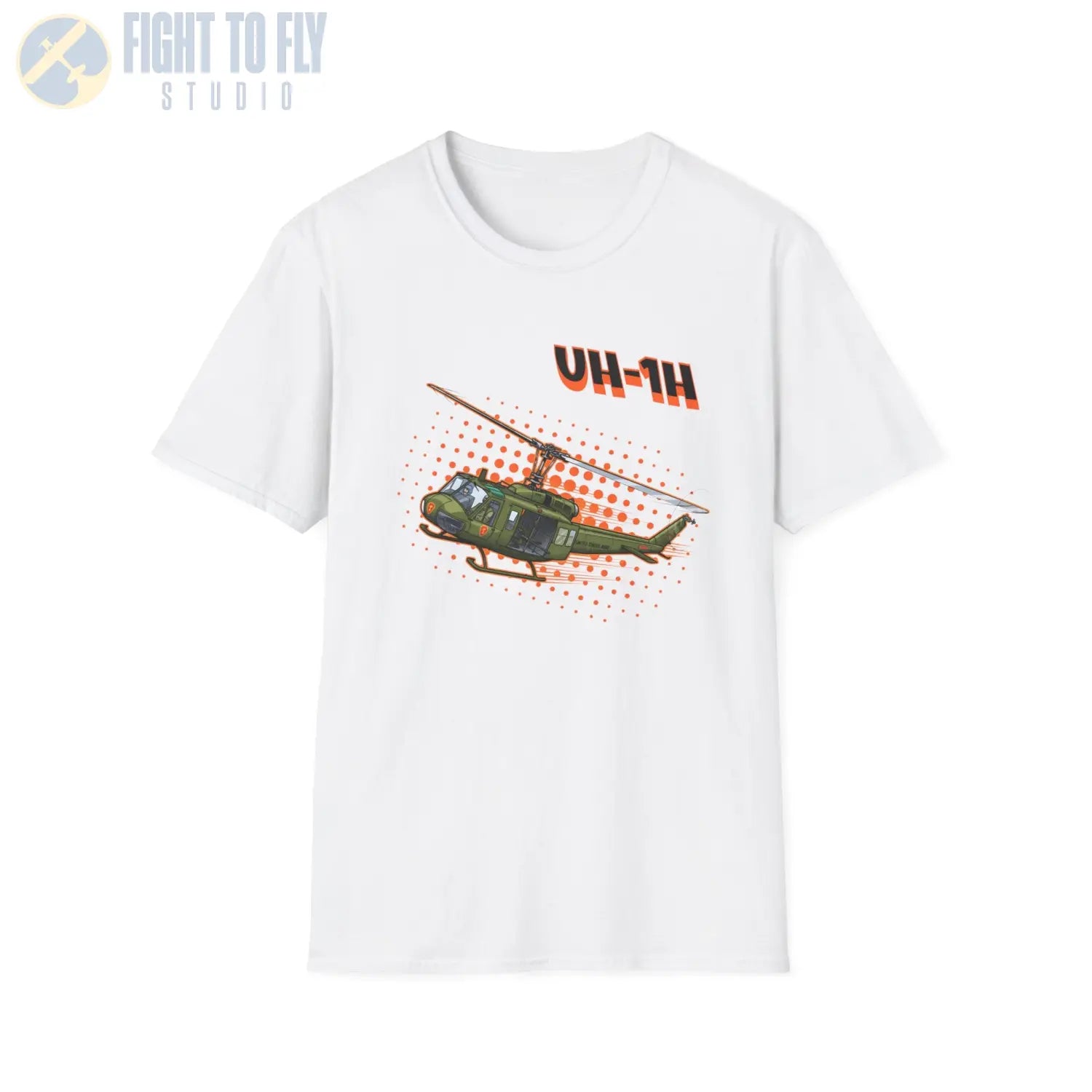 UH-1H Huey Comic Style T-Shirt - Pilot gifts - WWII warbird t-shirt