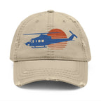 UH-1H Huey Distressed Hat (Embroidery) - Hats - Pilot gifts - WWII warbird t-shirt