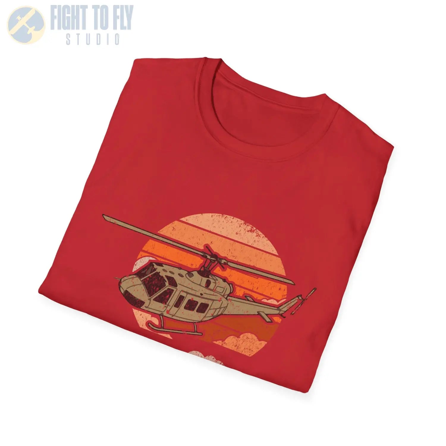 UH-1H Huey Retro T-Shirt - Pilot gifts - WWII warbird t-shirt