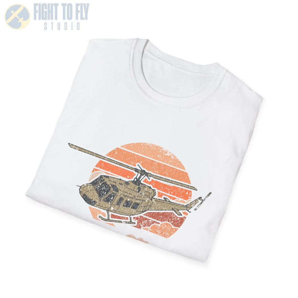 UH-1H Huey Retro T-Shirt - Pilot gifts - WWII warbird t-shirt