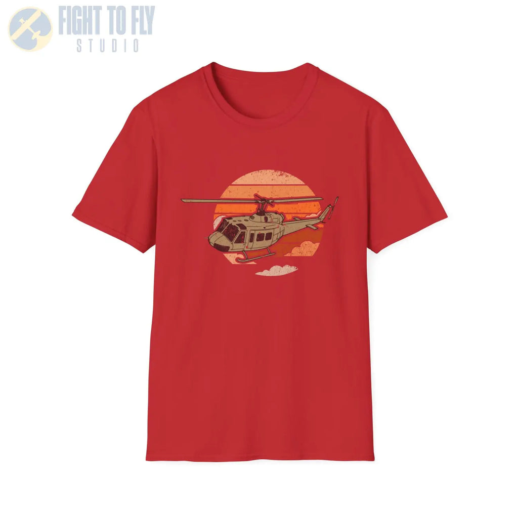 UH-1H Huey Retro T-Shirt - Pilot gifts - WWII warbird t-shirt