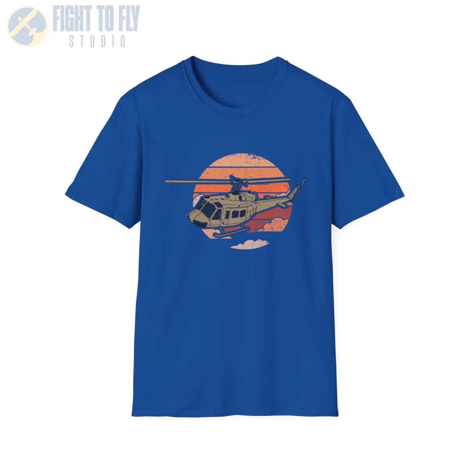UH-1H Huey Retro T-Shirt - Pilot gifts - WWII warbird t-shirt