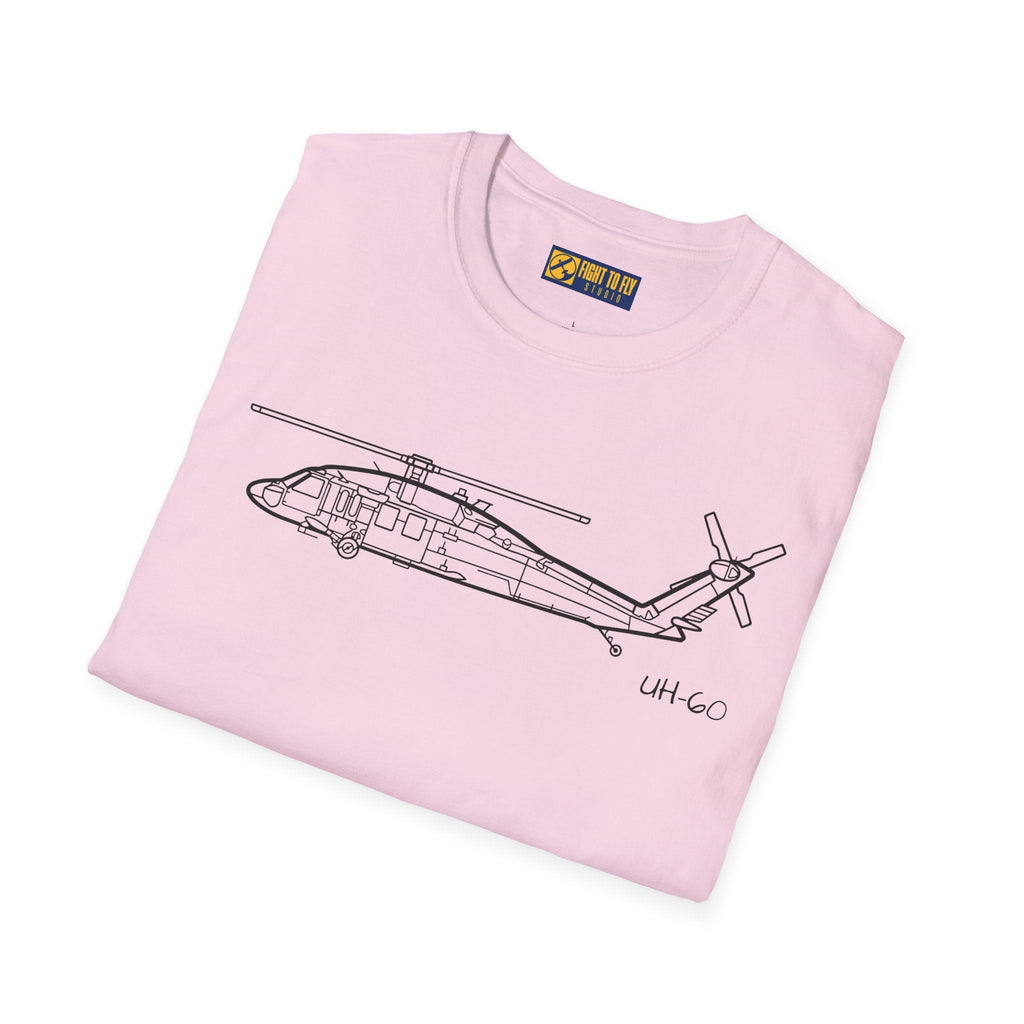 UH-60 T-Shirt – Black Hawk Military Helicopter Aviation Tee - Pilot gifts - WWII warbird t-shirt