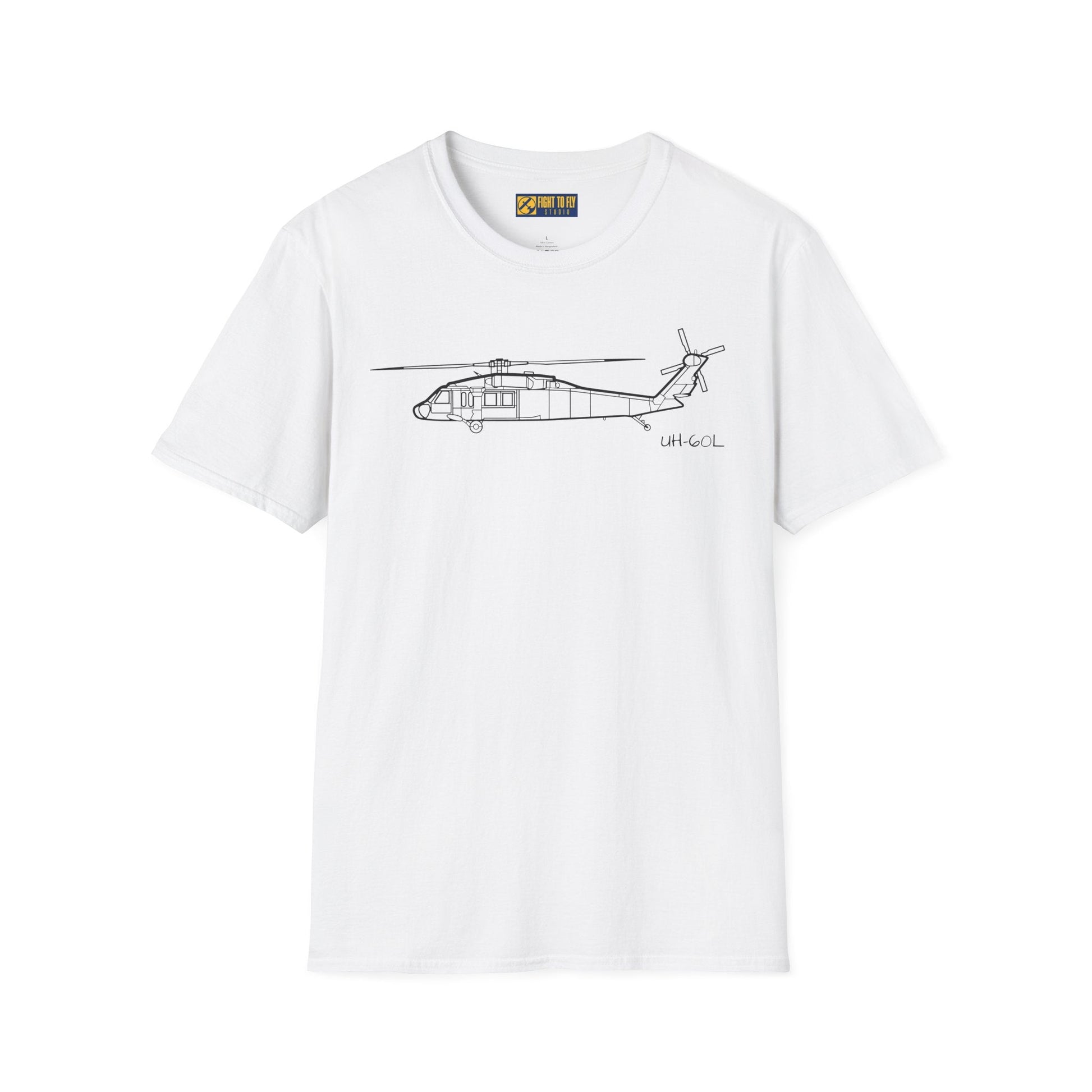 UH-60L T-Shirt – Black Hawk Utility Helicopter Aviation Tee - Pilot gifts - WWII warbird t-shirt