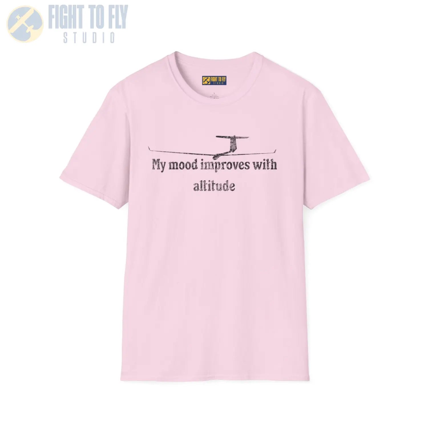 My Mood Improves with Altitude - T-Shirt - Pilot gifts - WWII warbird t-shirt