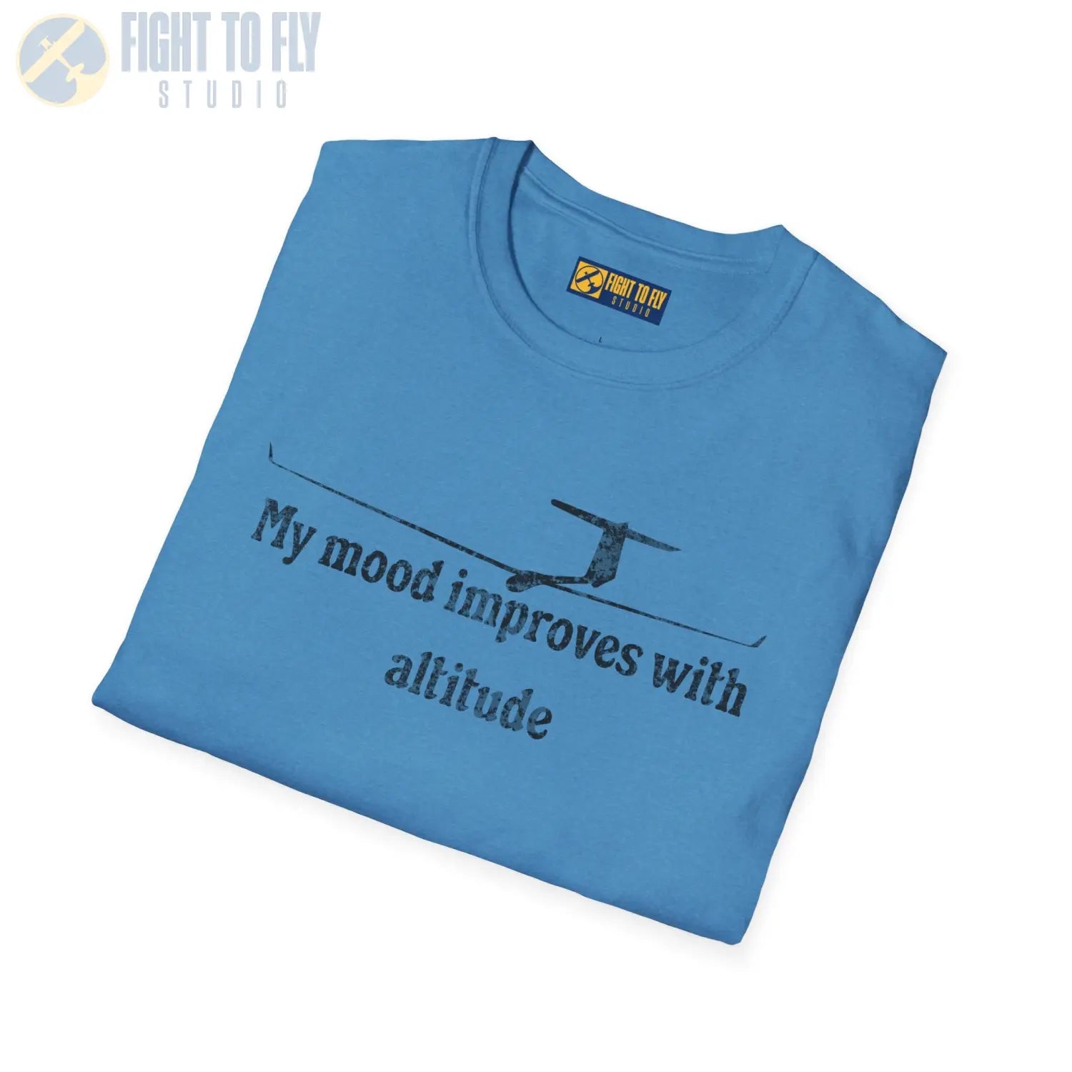 My Mood Improves with Altitude - T-Shirt - Pilot gifts - WWII warbird t-shirt