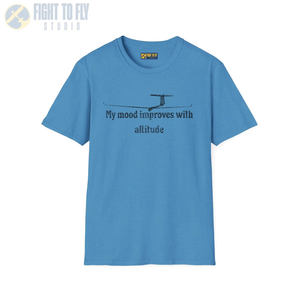 My Mood Improves with Altitude - T-Shirt - Pilot gifts - WWII warbird t-shirt