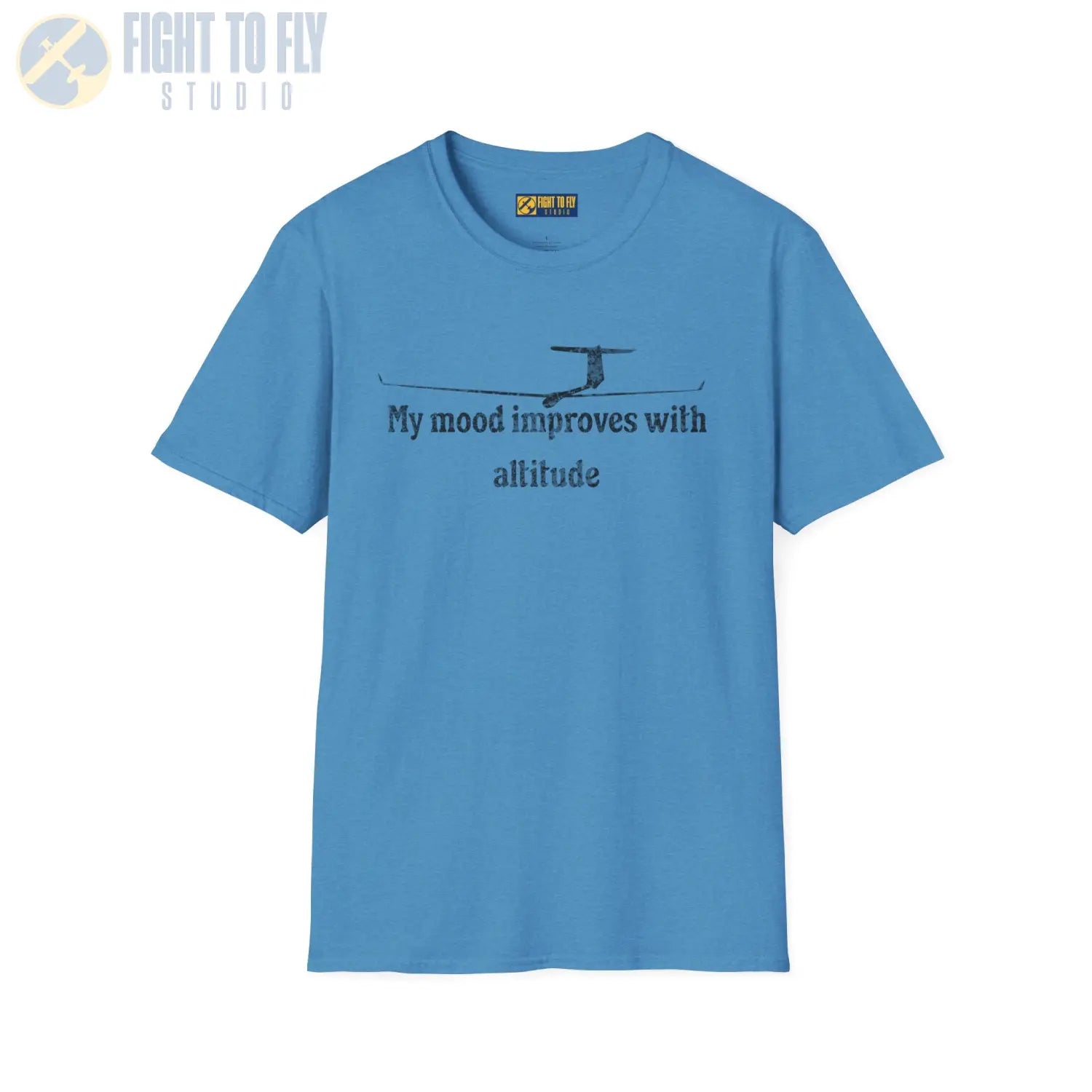 My Mood Improves with Altitude - T-Shirt - Pilot gifts - WWII warbird t-shirt