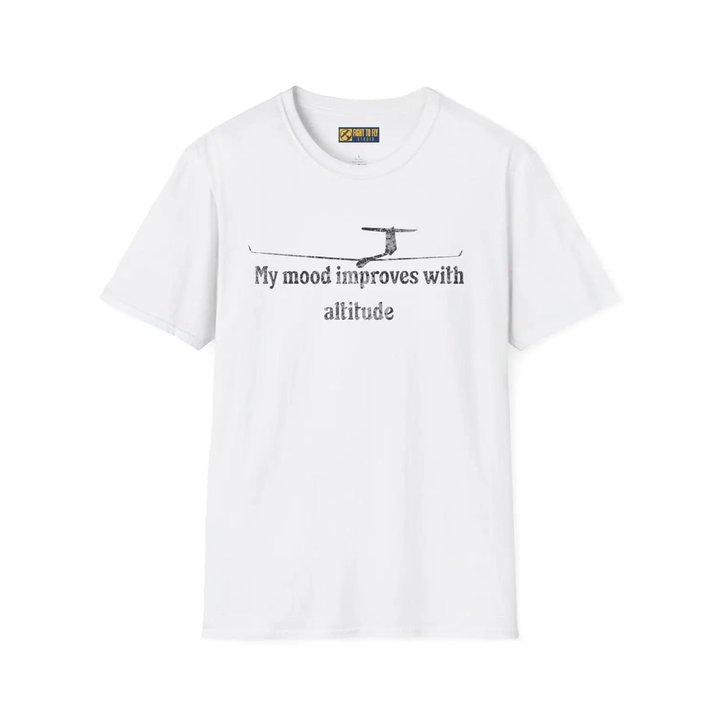 My Mood Improves with Altitude - T-Shirt - Pilot gifts - WWII warbird t-shirt