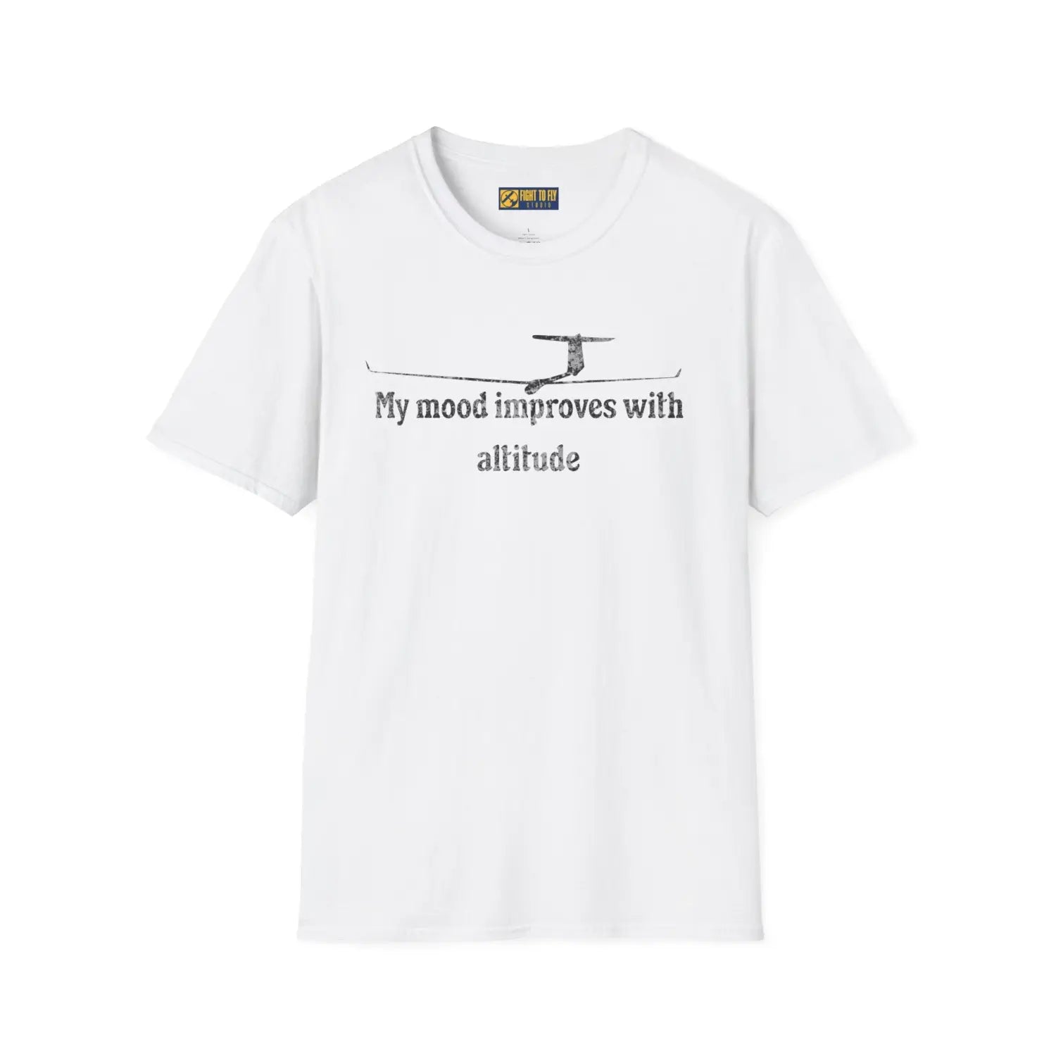 My Mood Improves with Altitude - T-Shirt - Pilot gifts - WWII warbird t-shirt