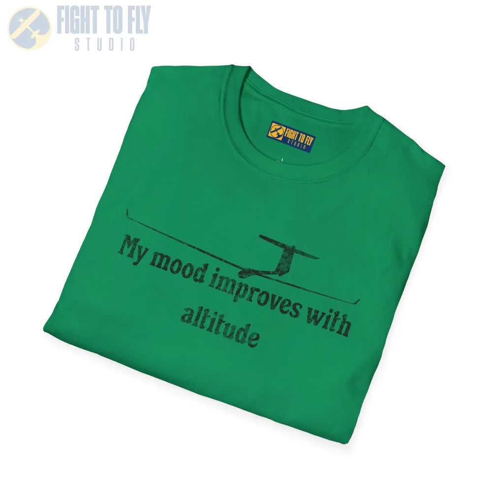 My Mood Improves with Altitude - T-Shirt - Pilot gifts - WWII warbird t-shirt