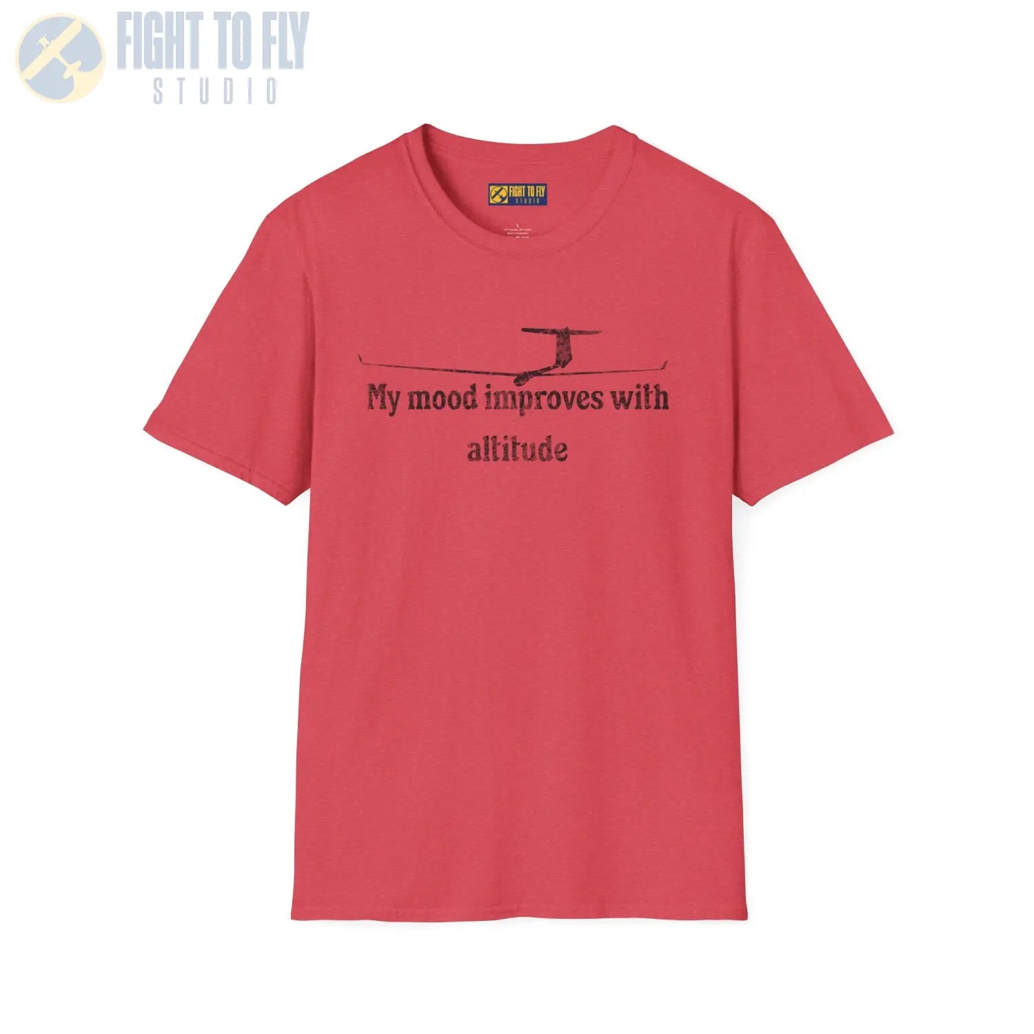 My Mood Improves with Altitude - T-Shirt - Pilot gifts - WWII warbird t-shirt