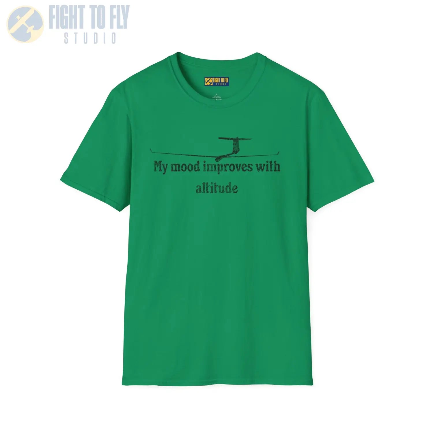 My Mood Improves with Altitude - T-Shirt - Pilot gifts - WWII warbird t-shirt