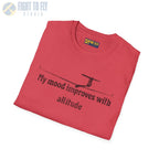 My Mood Improves with Altitude - T-Shirt - Pilot gifts - WWII warbird t-shirt