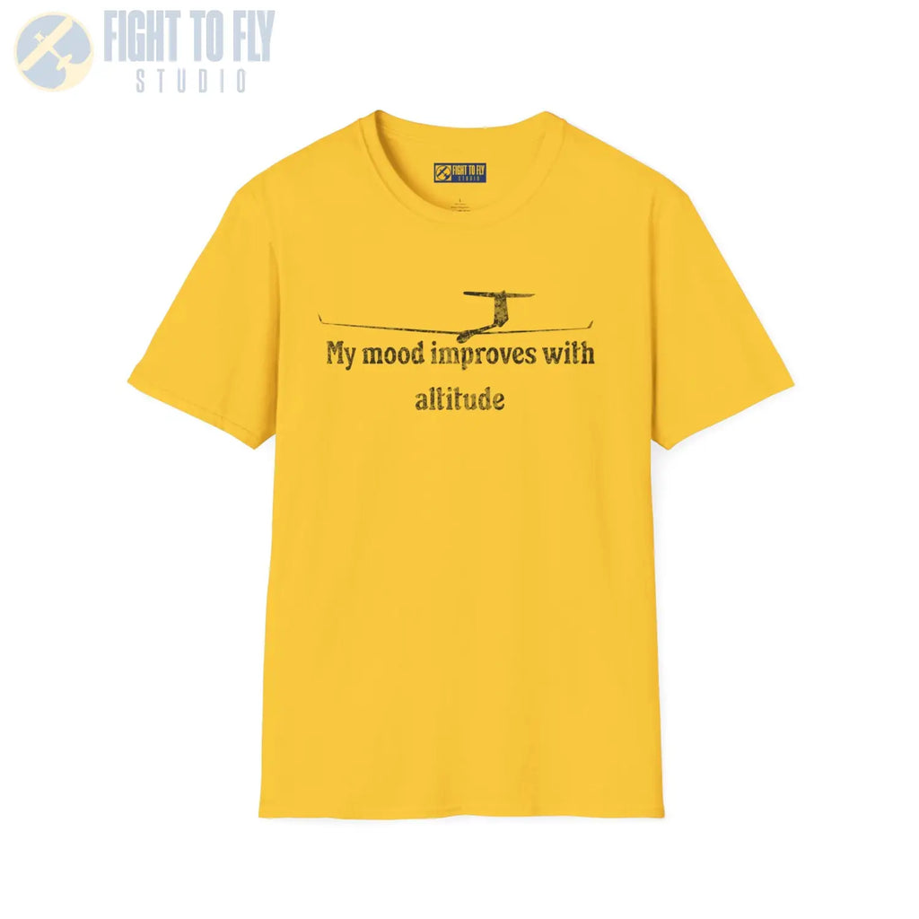 My Mood Improves with Altitude - T-Shirt - Pilot gifts - WWII warbird t-shirt