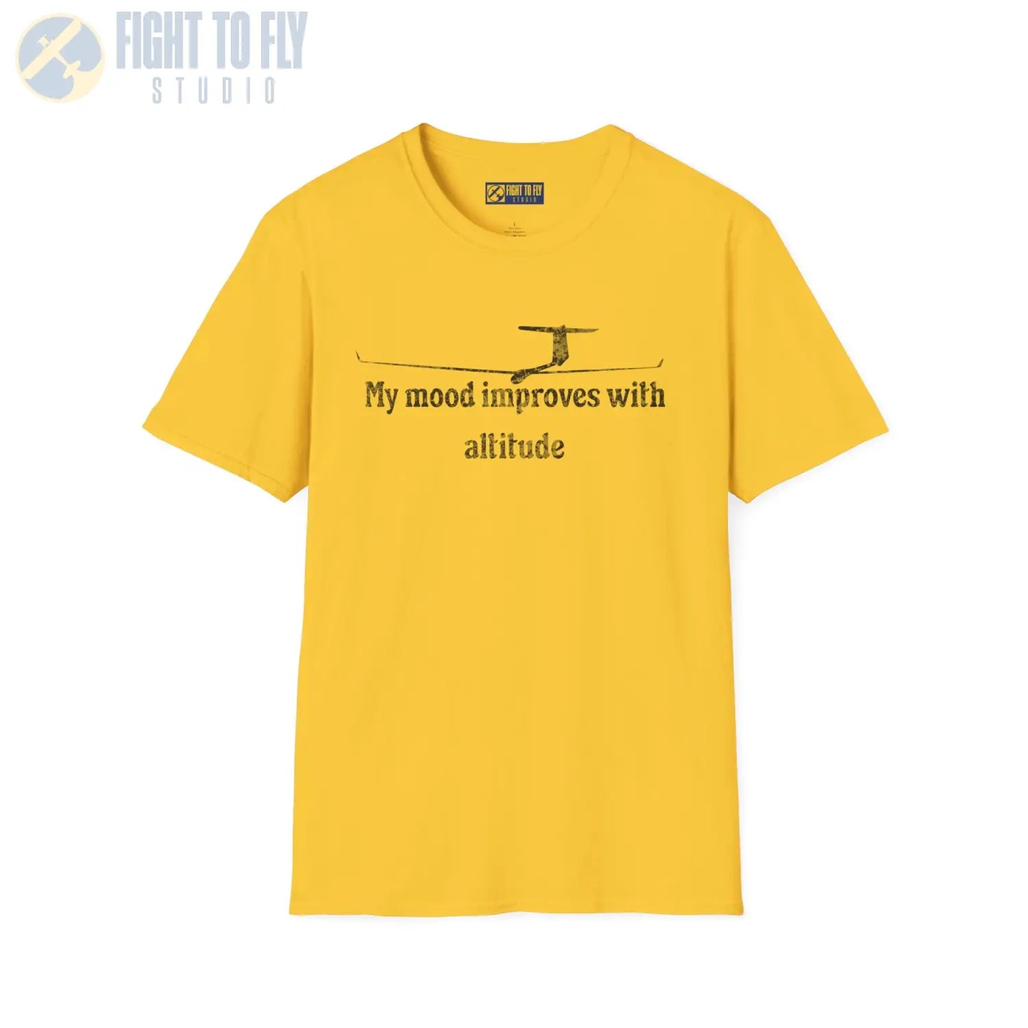 My Mood Improves with Altitude - T-Shirt - Pilot gifts - WWII warbird t-shirt