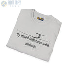 My Mood Improves with Altitude - T-Shirt - Pilot gifts - WWII warbird t-shirt